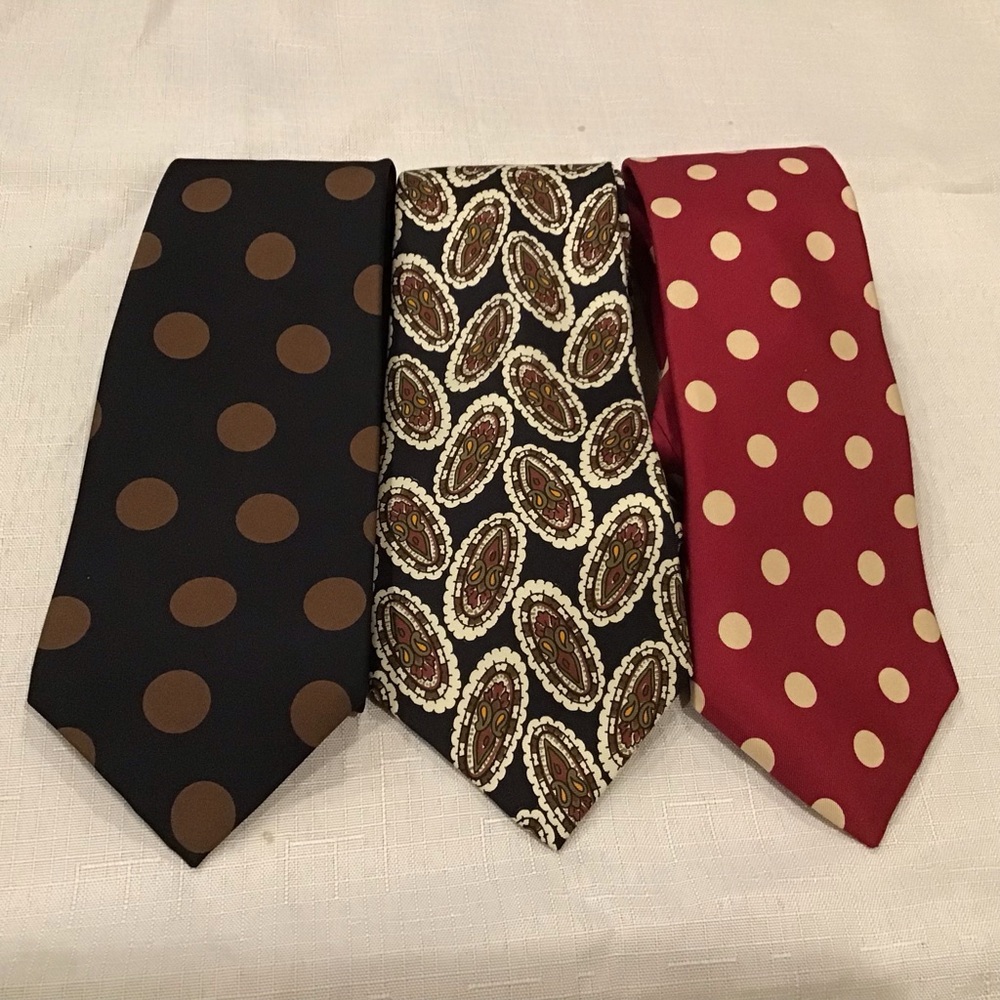 Lot of 3 Liberty of London Silk Neckties Ties